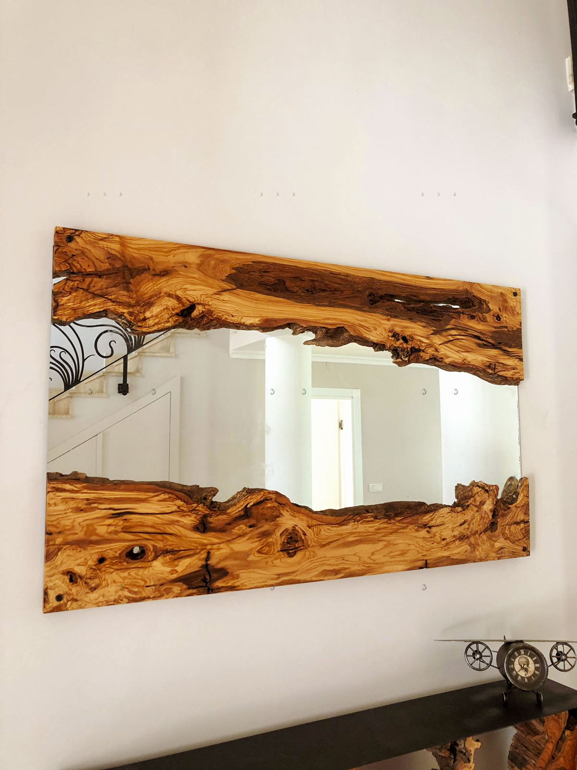 Serene Rustic Live Edge Mirror