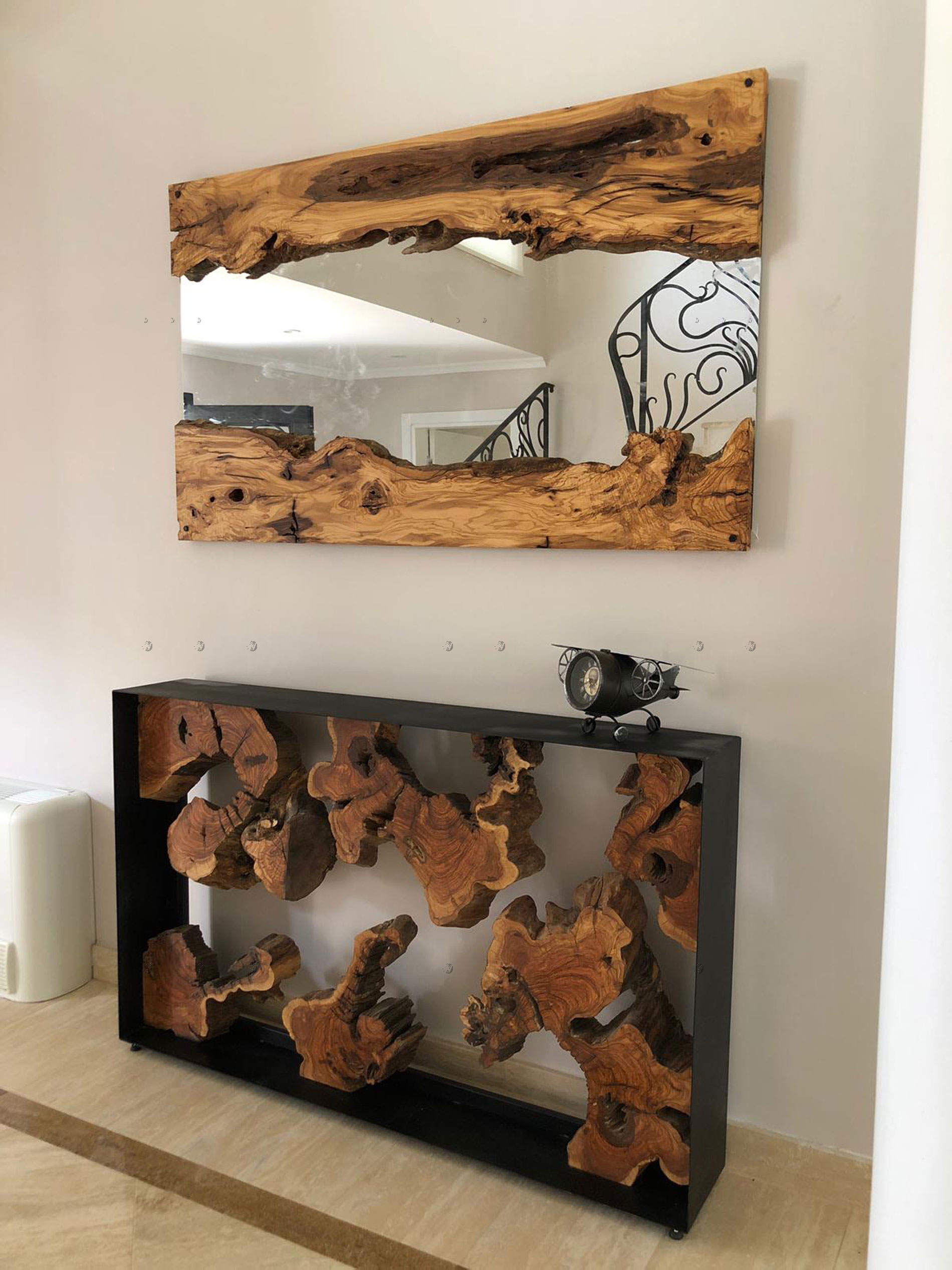 Serene Rustic Live Edge Mirror